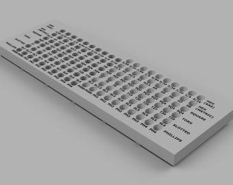 Gridfinity 120pc Toolbox Driver Bit Organizer - STL and 3MF Digital File to 3D Print
