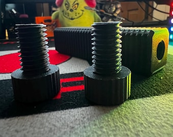 Knurled Fidget Tube: Adjustable Bolt Sensory Tool - 3D Printed