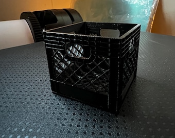 Miniature Milk Crate for Desktop, Drawer, Cabinet