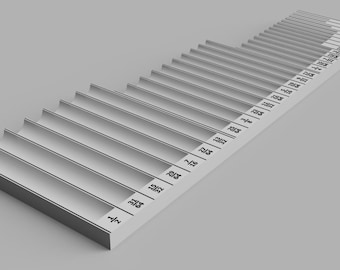 3D Printed Drill Bit Organizer: 29 Bit Capacity Toolbox Storage