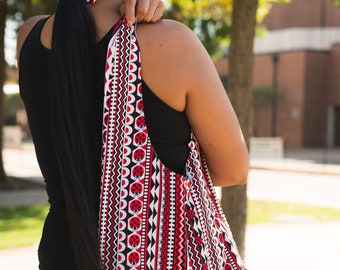 Sling Shoulder Bag Hobo Style Indigenous Design - Available in different colors and patterns