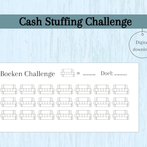 Book challenge, cash stuffing, money envelope, savings challenge, A6 budget binder, savings booklet, money folder, budget folder, digital download