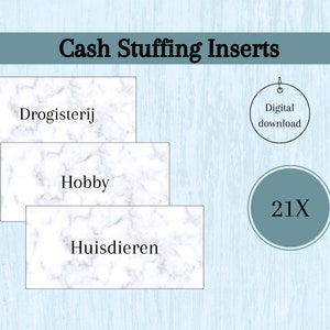 NL Cash Stuffing inserts for A6 binder, Budget planner, Printable, Digital download, printable, cash stuffing dutch, money folder, inlays