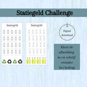 NL Deposit Challenge, Cash Stuffing, A6 binder, Budget Planner, Printable, Digital Download, bottle challenge, cash envelope
