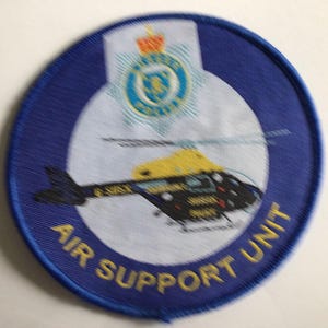British SUSSEX police Air support unit  woven patch