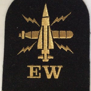 British Royal Navy ELECTRONIC WARFARE dress patch