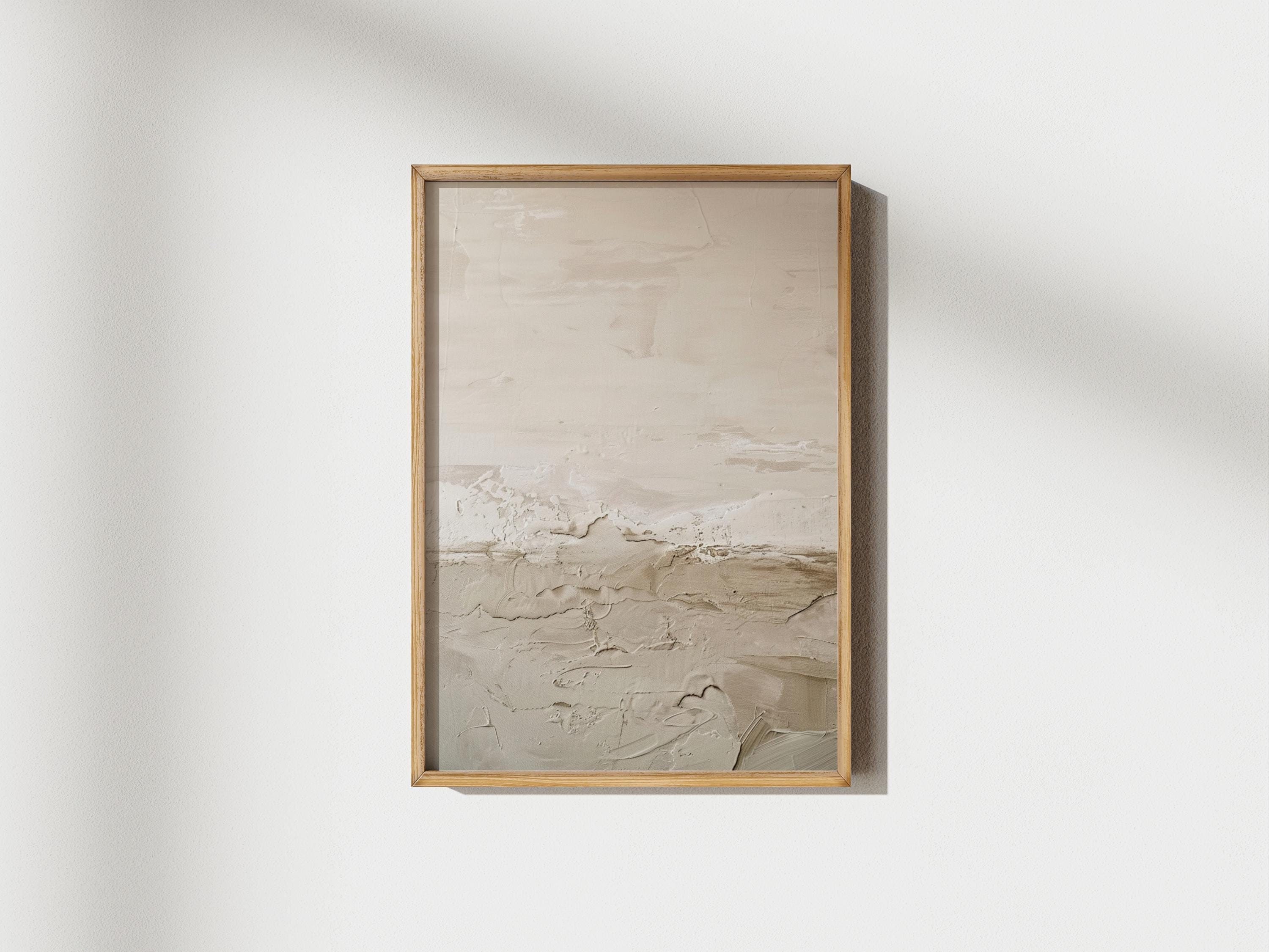 Wabi Sabi Textured Beige Printable Wall Art, Organic Modern Wall Art ...