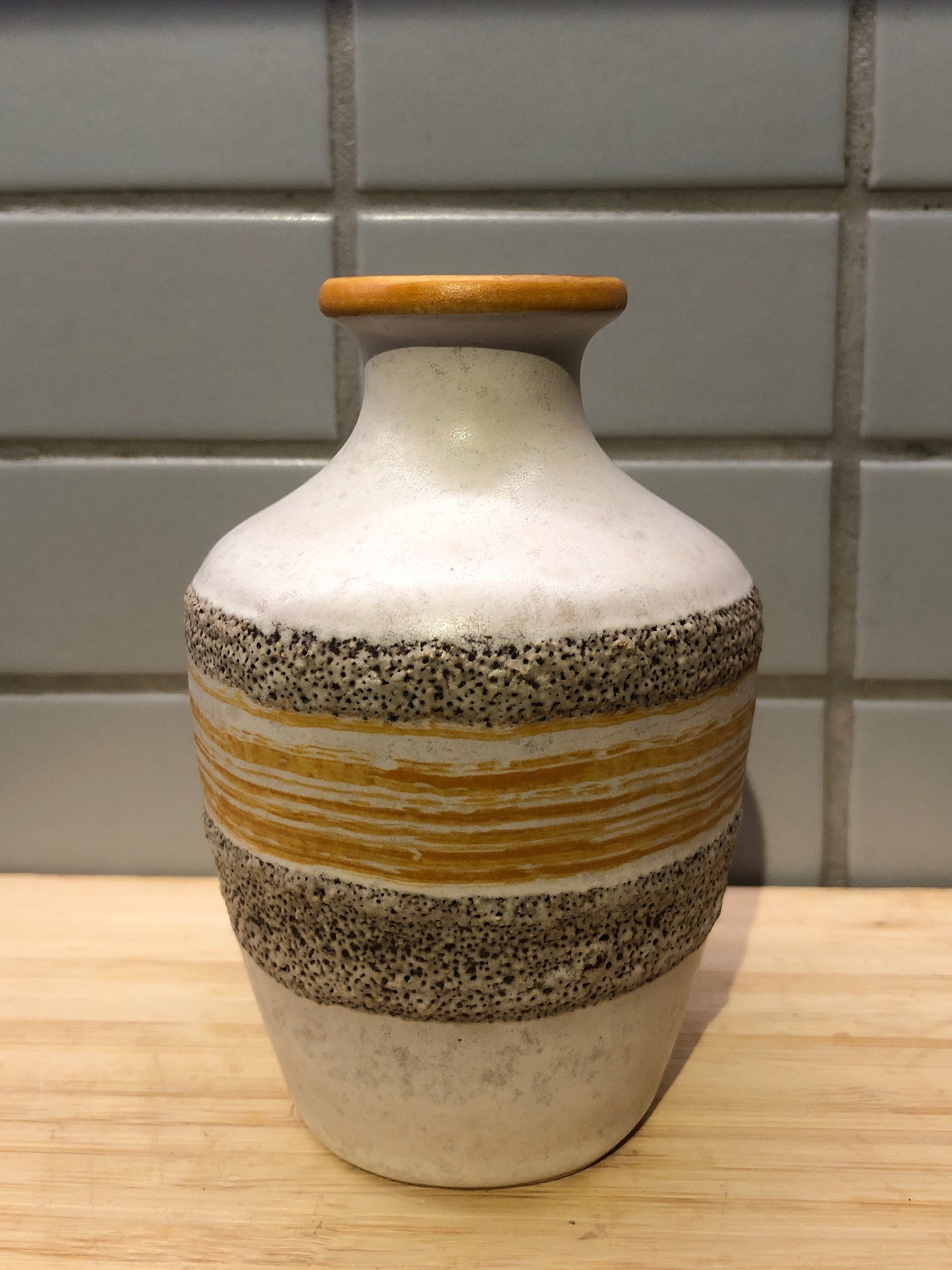 Haldensleben, East Germany ,ceramic Vase Style Nr 3069, Fat