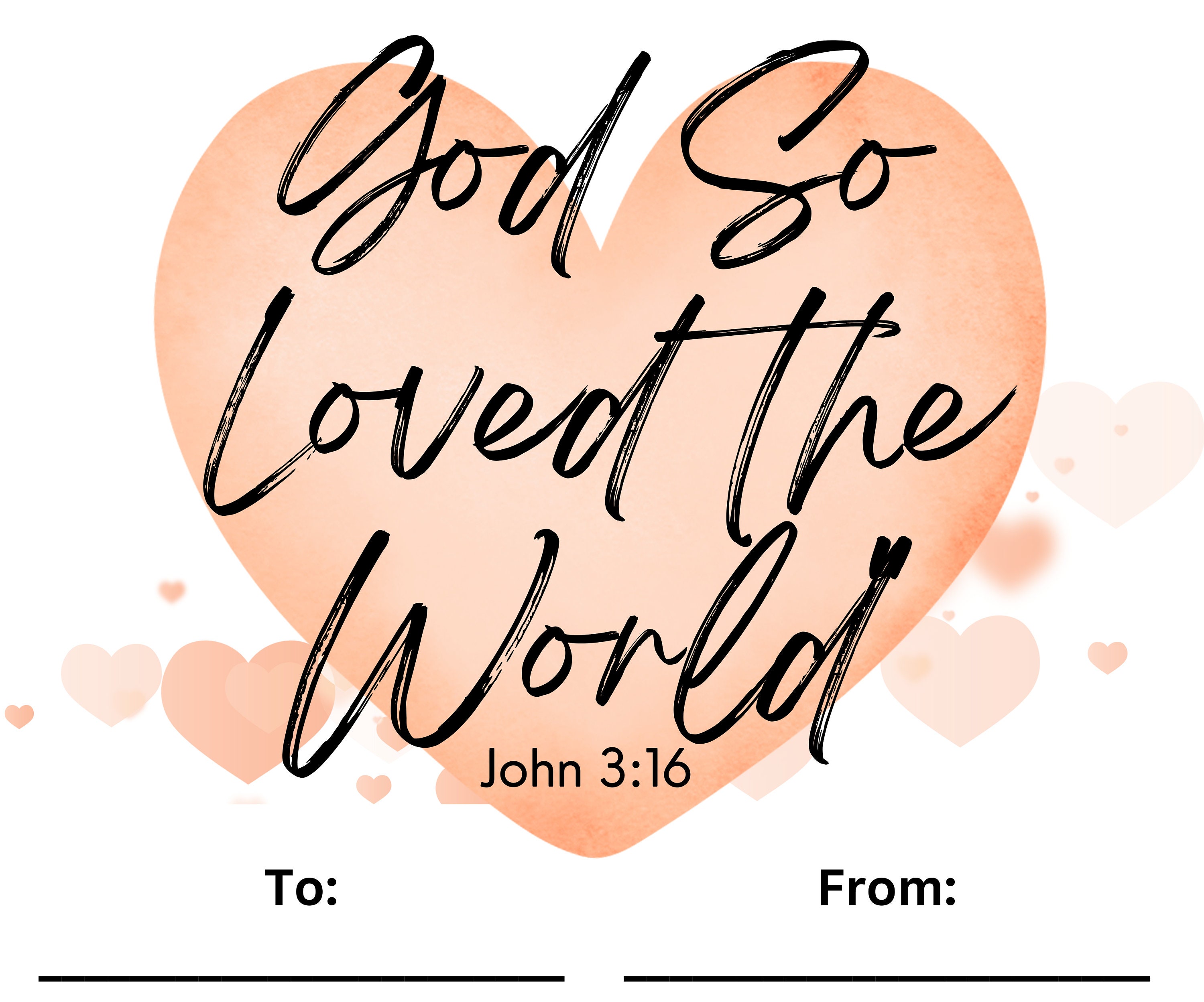 Printable Biblical Classroom Valentines For Valentines Day Etsy