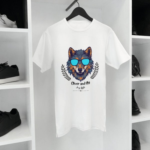 Clever and Sly Foxy Style T-Shirt, Unisex Heavy Cotton Designer T-Shirt, nicht im Shop erhältlich, beeilen Sie sich und seien Sie einzigartig!