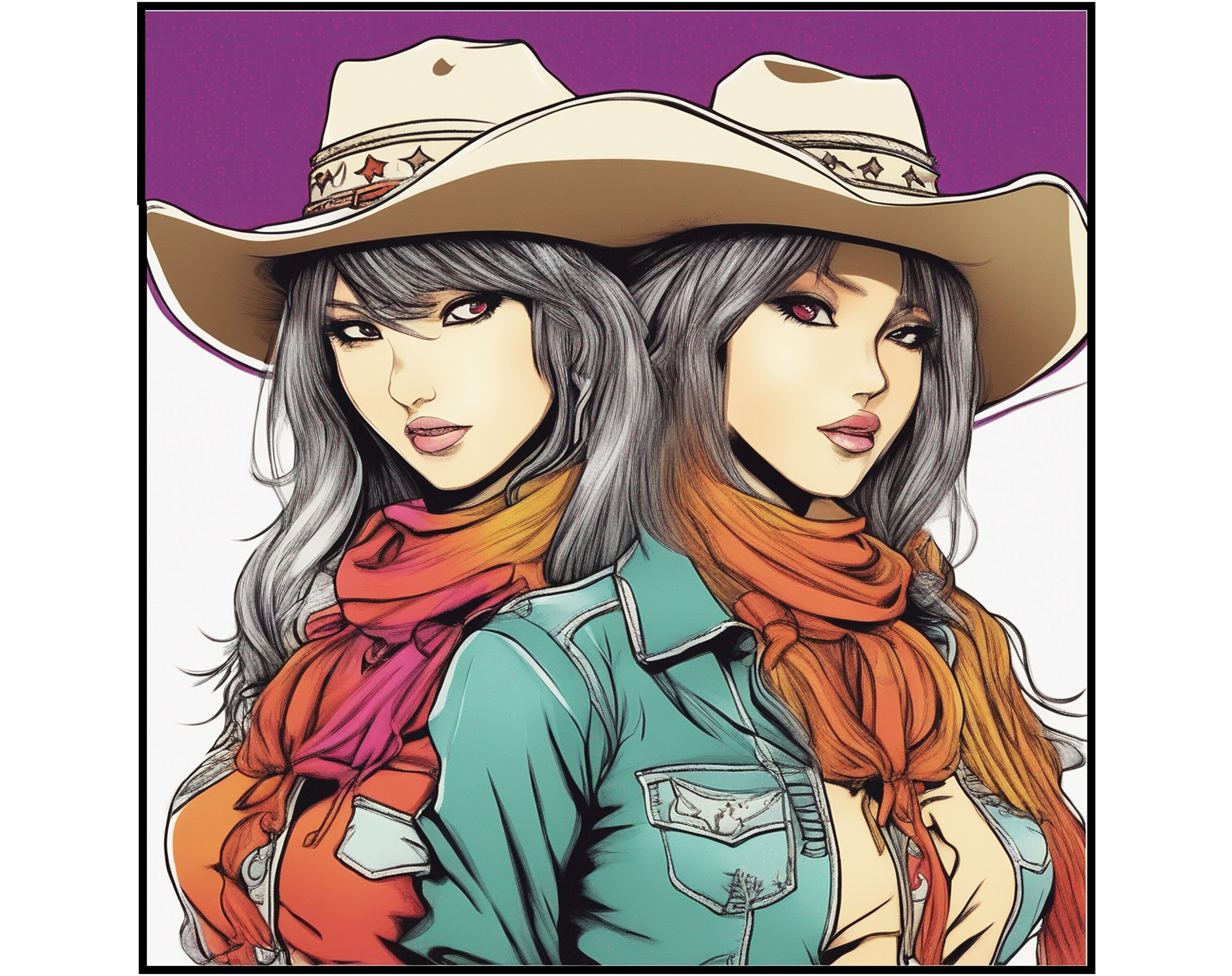 Asian femboy cowgirl