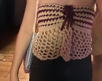 Crochet Strapless Summer Top