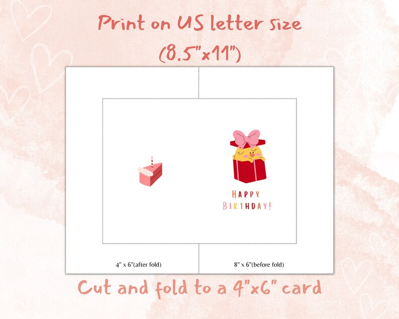 Printable Cute Chick Happy Birthday Cardbirthday Digital - Etsy