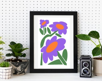 Eclectic/Abstract Floral Art Print