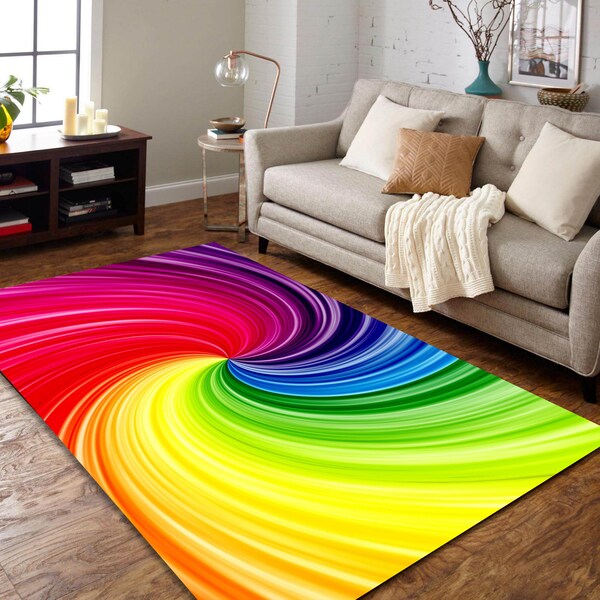 Rainbow Carpet - Etsy