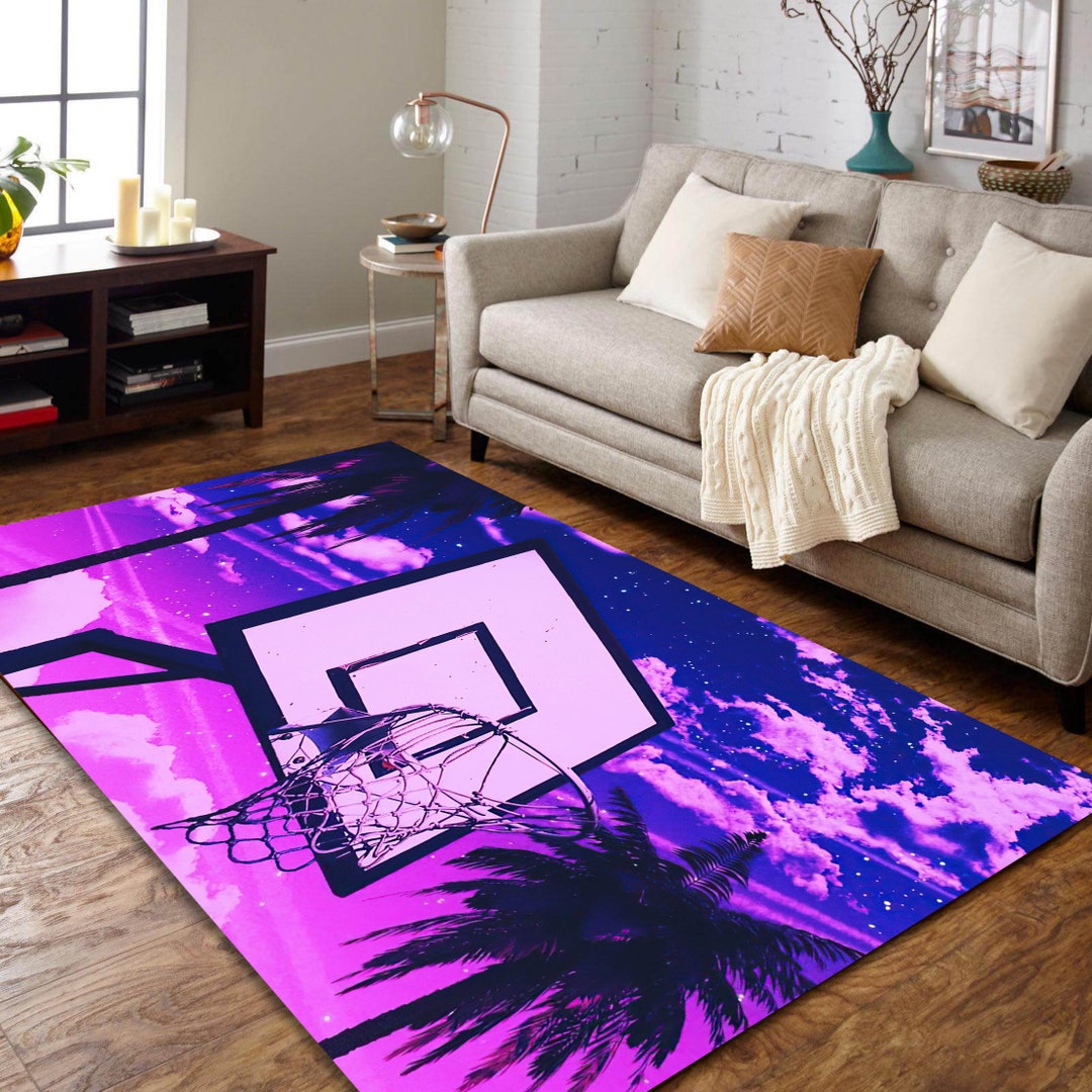 Basketball Hoop Rug, Basketball Hoop Room Decor, Basketball Hoop Decor