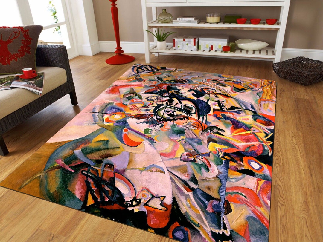 Kandiski Rug Wassily Kandinsky Print Carpet,colorful by Wassily Kandinsky,colorful ...