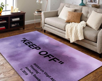 Keep Off Rug,Grey Pattern,Cloudy Decor,Personalized Gift,Keep Off Pattern Rug,Keep Off,Fantastic Rug,Home Decor Rug,Living Room Rug,Area Rug