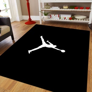 Alfombra Air Jordan, Alfombra deportiva, Alfombra popular, Alfombra de leyendas, Alfombra de la NBA, Alfombra de baloncesto, Decoración del hogar, Alfombra moderna, Alfombra Jordan, Alfombra deportiva, Alfombra personalizada imagen 4