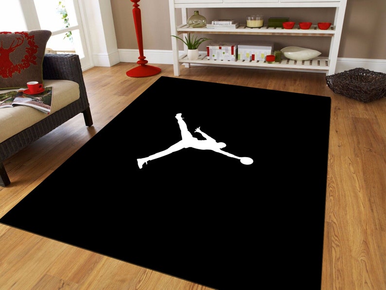 Alfombra Air Jordan, Alfombra deportiva, Alfombra popular, Alfombra de leyendas, Alfombra de la NBA, Alfombra de baloncesto, Decoración del hogar, Alfombra moderna, Alfombra Jordan, Alfombra deportiva, Alfombra personalizada imagen 4