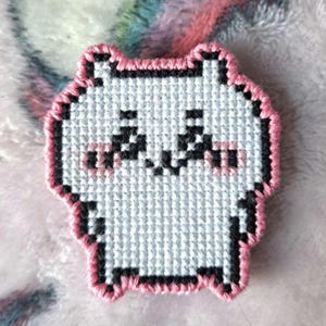 Chiikawa Cross Stitch pin
