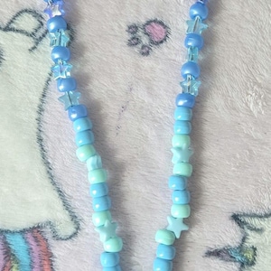 Perler Tamagotchi shaker Kandi Necklace