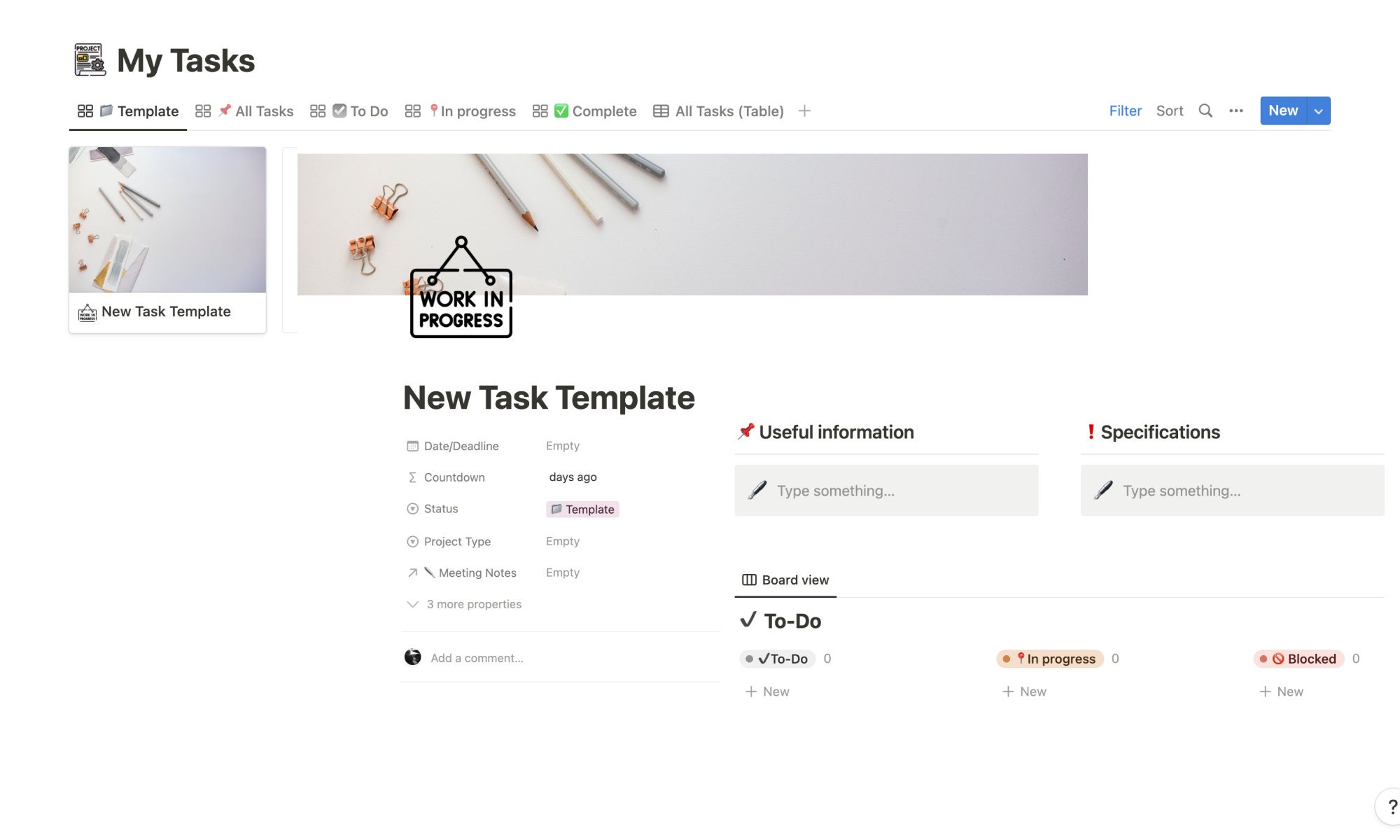 Notion Workspace Template - Etsy