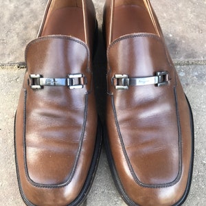 white christmas dresses Salvatore Ferragamo Devis Leather Derby Shoes - White main image 1