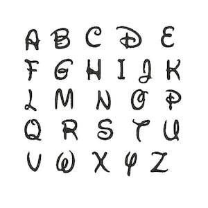 A-Z Alphabet Letter Applique Design, 6 Sizes - Instant Download Machine Embroidery for Education, MSembdesign