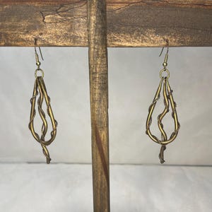 Vintage Brass Dangle Earrings