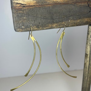 Vintage Brass Dangle Earrings