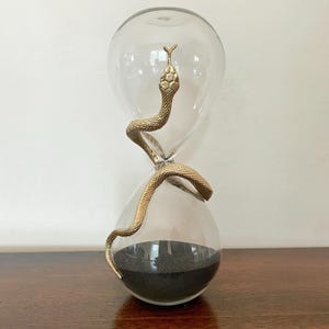 Hourglass, Snake Hourglass, Sand Timer, 30 minute timer, 30 minute Sand Timer, Halloween Decor, Halloween Decor, Halloween Decorations