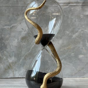 Hourglass, Snake Hourglass, Sand Timer, 30 minute timer, 30 minute Sand Timer, Halloween Decor, Halloween Decor, Halloween Decorations
