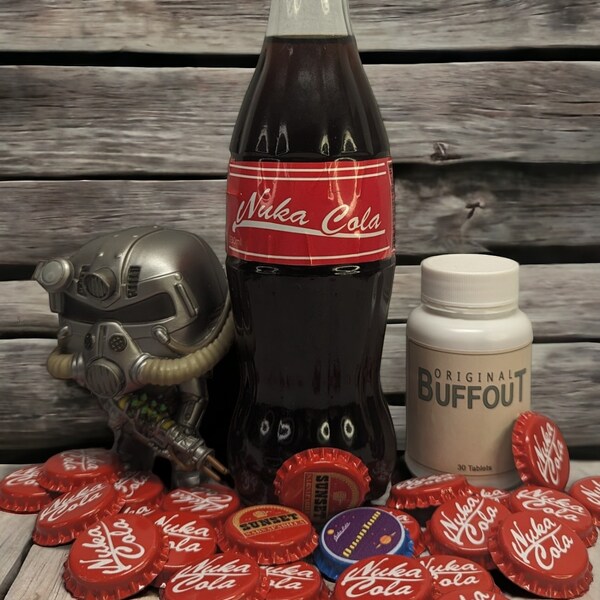 Fallout Inspired Nuka Cola Glass Bottle