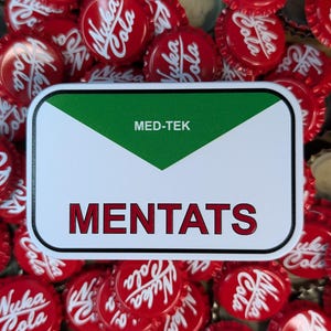 Fallout Mentats Tin - Fallout inspired
