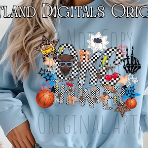 Thunder OKC inspired Basketball PNG file Oklahoma City