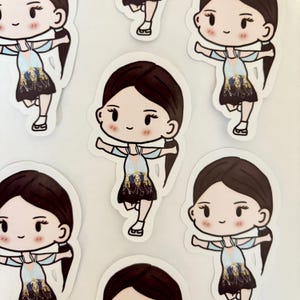 Hand-Drawn Rika Kihira Vinyl Die-Cut Sticker – Premium Quality, Unique Design