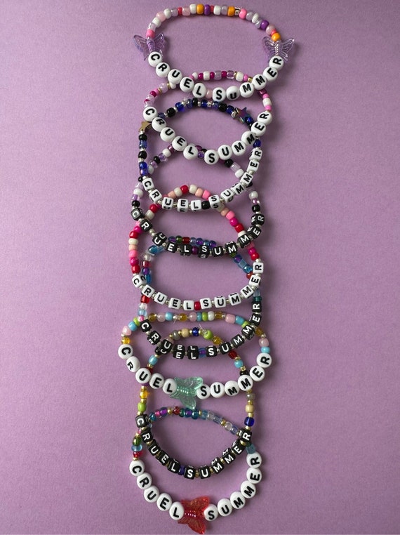 Cute DIY Summer Friendship Bracelet with Letter Beads