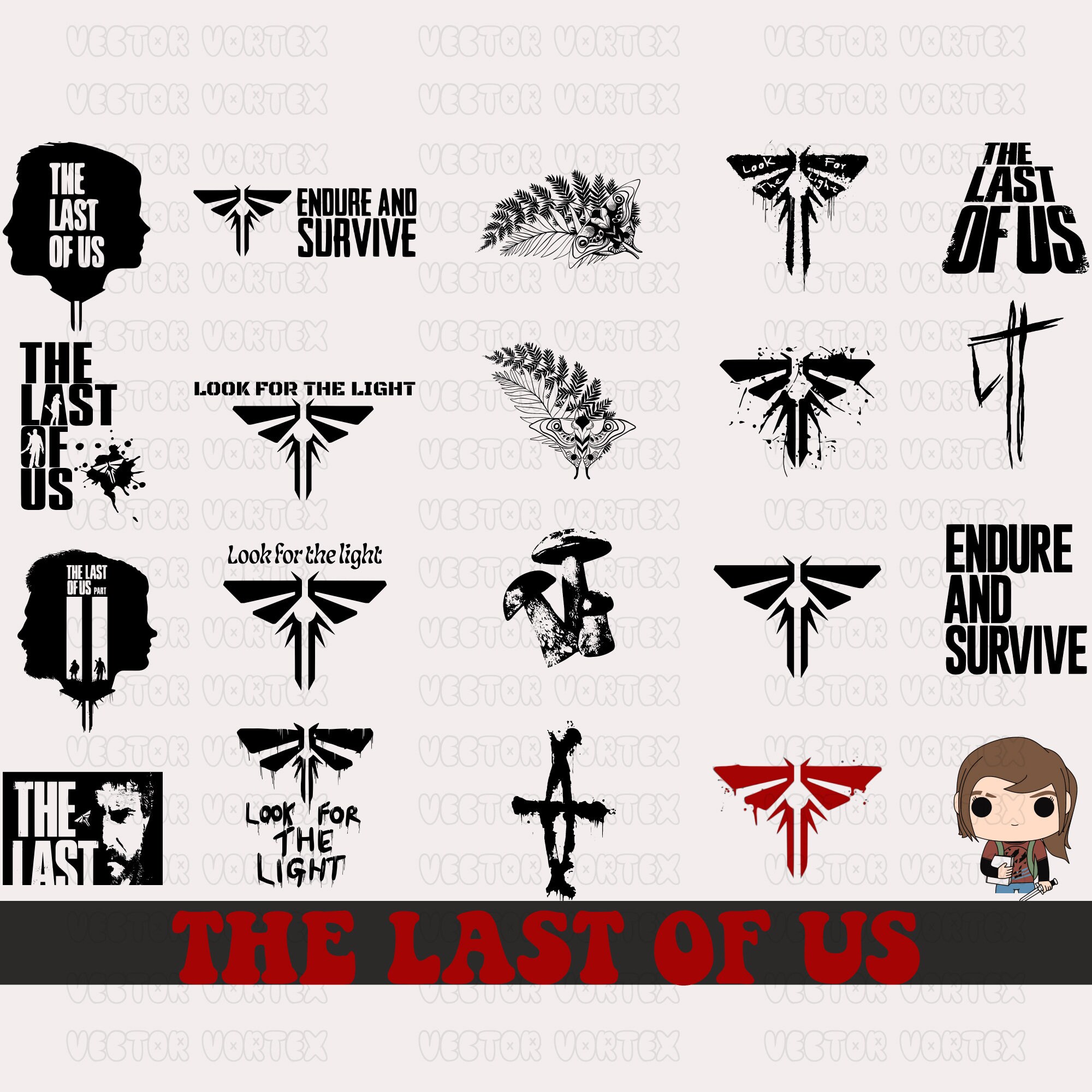 Ellie Tattoo Svgthe Last of Us Tattoo SVG Files (Download Now) 