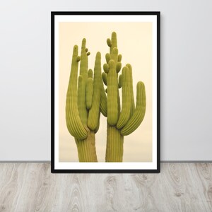 Stampa fotografica di cactus Saguaro - Arte murale con cornice - Decorazione del deserto - Arte del sud-ovest - Fotografia paesaggistica della natura
