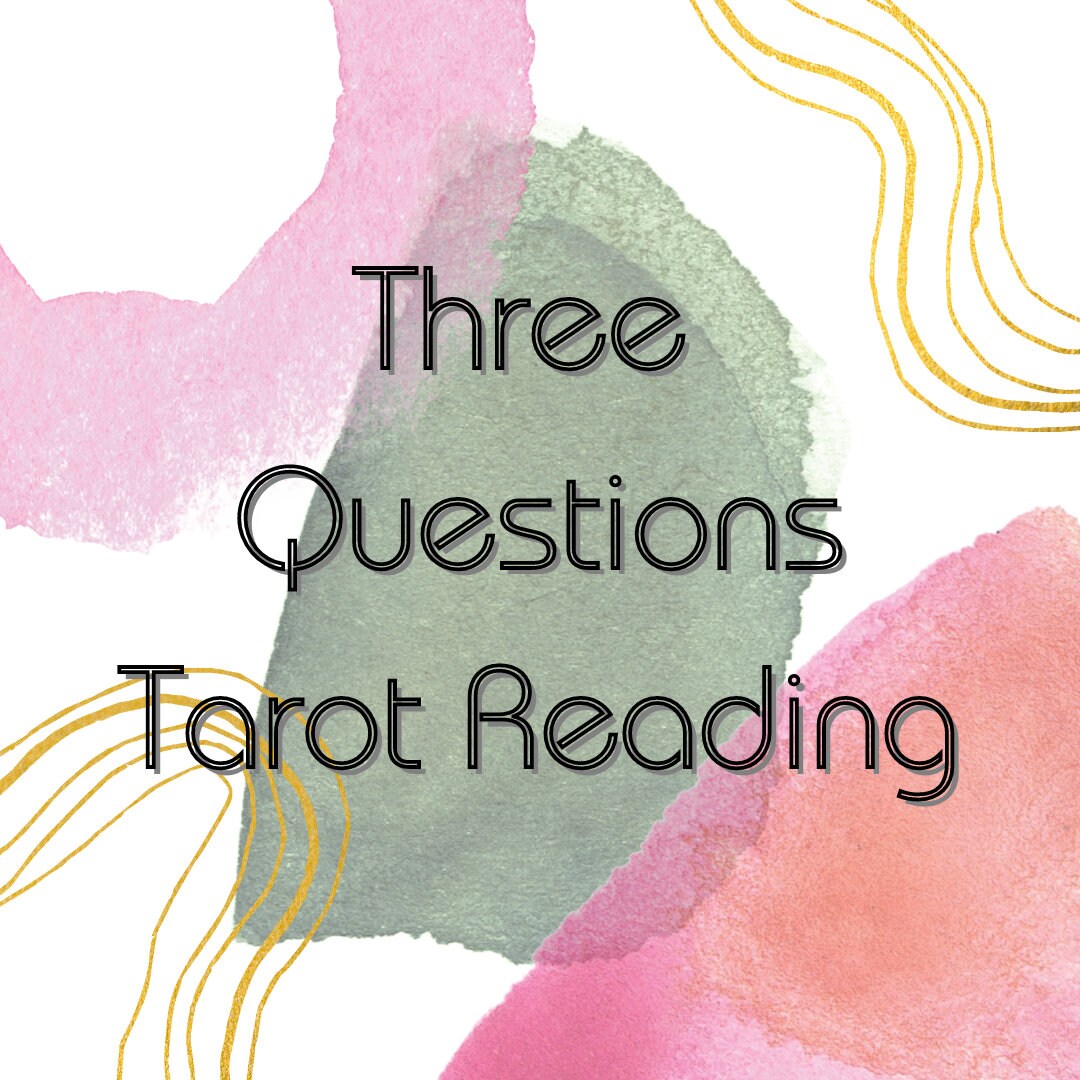 3 Tarot / Three Question Tarot Reading - Etsy