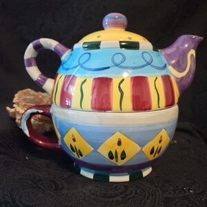 Teapot Ceramic Pottery Stackable