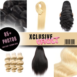 ヘアエクステンションのストック写真