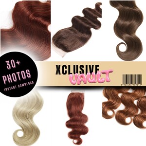 Hair Bundle Stock Photos: Body Wave, Closures (Digital Download)