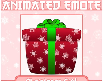 Christmas Gift Emote | Christmas Gift Alert | Christmas Gift , Gift Box Emote , New Year Gift , X mas Gift Emote, Gift for Christmas Emote
