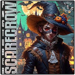 Scarecrow PNGTuber | 1 Expression Male Pngtuber | PT-016 | PNG Tuber for Streamers & Content Creators | Stream Avatar , Halloween Pngtuber