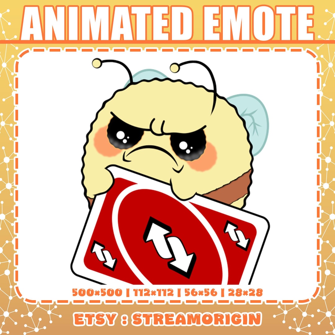 Reverse Card Bee Animated Emote | Cute Bee Emote , Reverse Card Emote ...