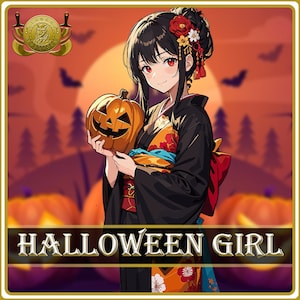halloween meisje pngtuber, 4 uitdrukkingen, 4 emoties pngtuber voor streamers, pompoenmeisje, halloween-items, halloween pngtuber,veadotube