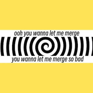 Oh You Wanna Let Me Merge Funny Gen Z Meme Bumper Sticker & Car Magnet