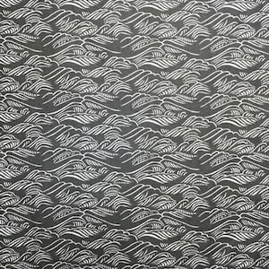 Tessuto in cotone + acciaio "Ocean" - Amelie Mancini - All Through The Land - 1 Yard